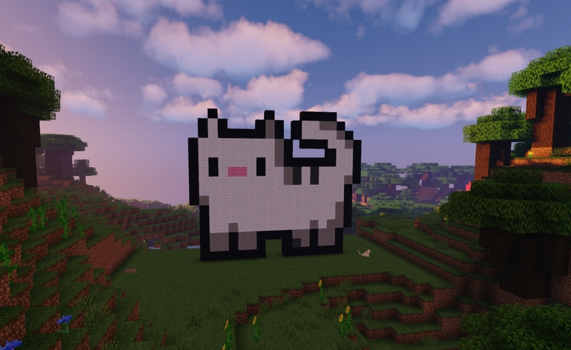 Minecraft statue
