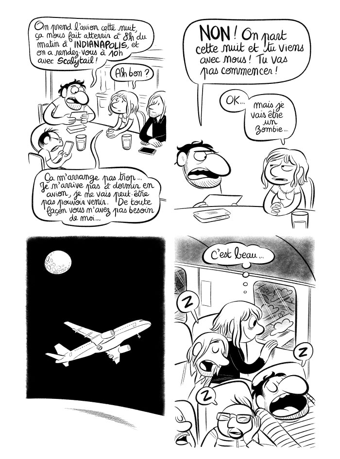 J'ai peur d'être fatiguée avant de prendre l'avion.