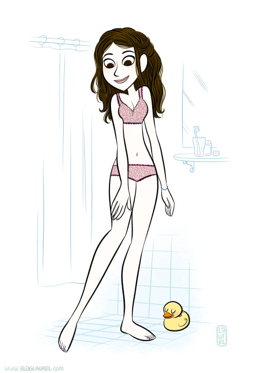 waxing legs duck yellow