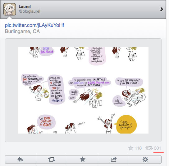 effet Streisand Biba magazine a Little Market concours twitter