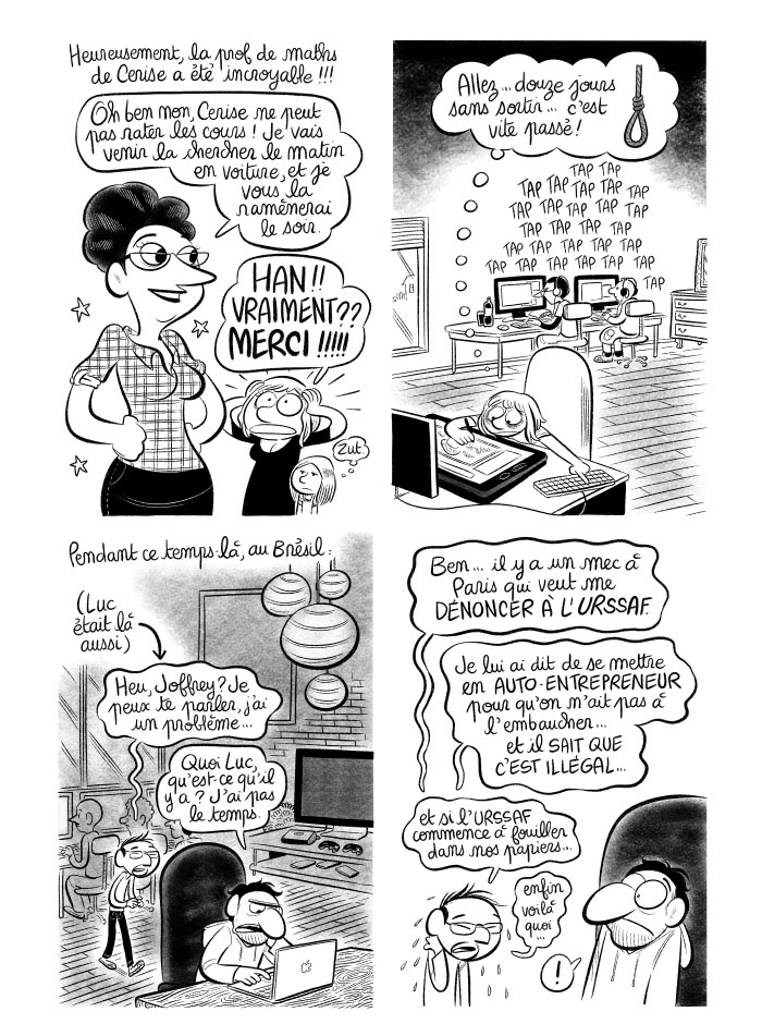 Un employé de Boulax à paris menace Luc de le dénoncer à l'URSSAF.