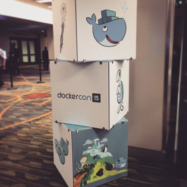 Solomon Hykes, DockerCon (Docker), Marriott hotel of San Francisco, 2015. 