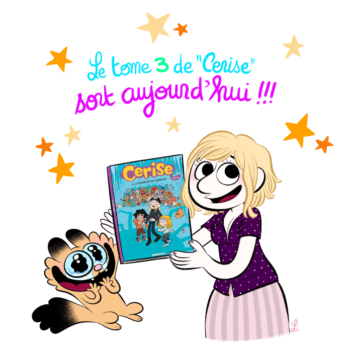 Le tome 3 de Cerise, la série bande dessinée jeunesse, sort aujourd'hui 3 juillet! 