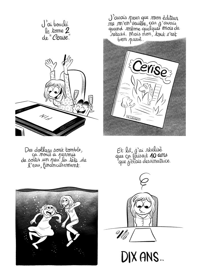 J'ai bouclé le tome 2 de ma BD "Cerise", avec un peu de retard. 