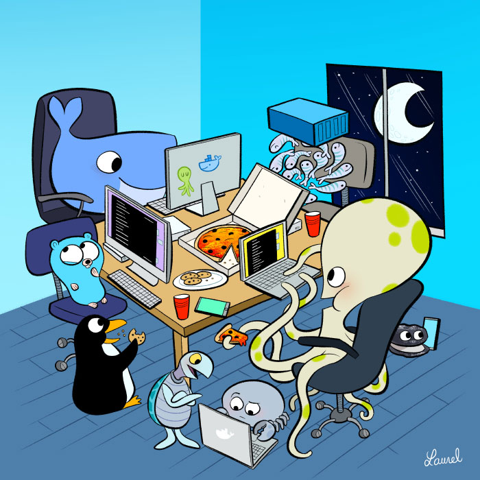 Docker illustration bloglaurel Laurel San Francisco 