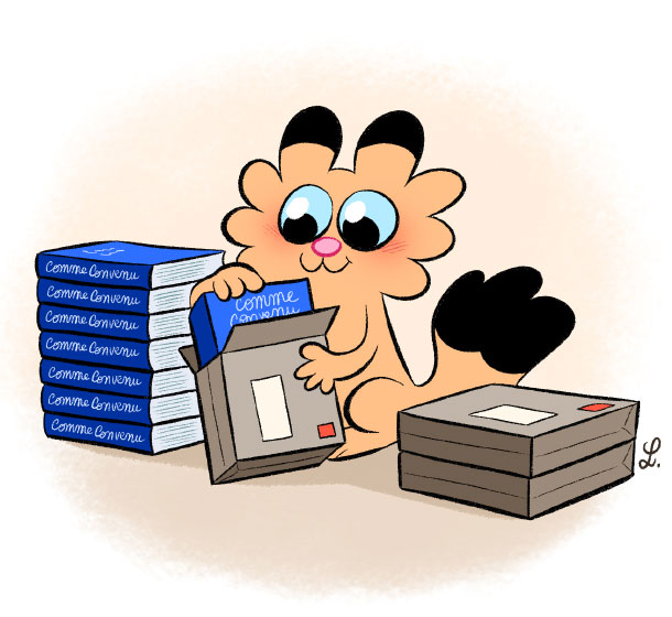 Les livres dans leur container ont passé la douane française. Ils sont chez le distributeur en France, prêts à être livrés chez les participants d'Ulule ! 