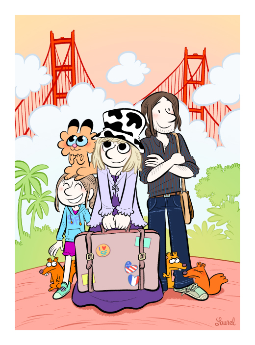La carte postale représentant San Francisco, qui sera imprimée et livrée avec chaque tome 2. 