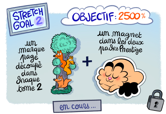Deuxième sketch goal pour Comme convenu: un magnet et un marque-page si l'objectif est atteint ! 
