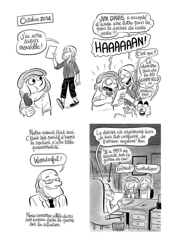 Jim Davis, l'auteur de Garfield, nous soutient pour la carte verte !