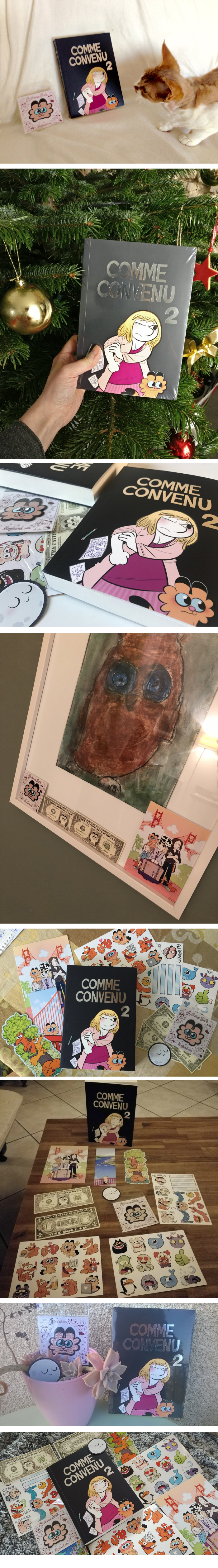 Premières photos des lecteurs de Comme convenu, le tome 2, lorsqu'ils ont la gentillesse de poster des images sur leurs réseaux sociaux !