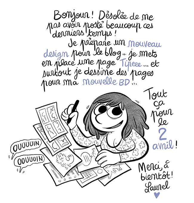 La tête sous l'eau avec plein de choses à préparer, mais c'est chouette !!