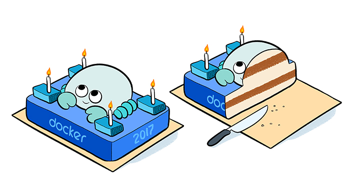 Dessins pour l'anniversaire de Docker par Laurel Duermael - Drawings for Docker birthday 